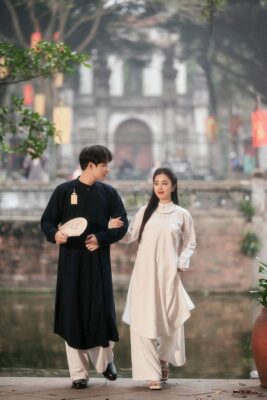 chụp ảnh couple Tết tại Hà Nội